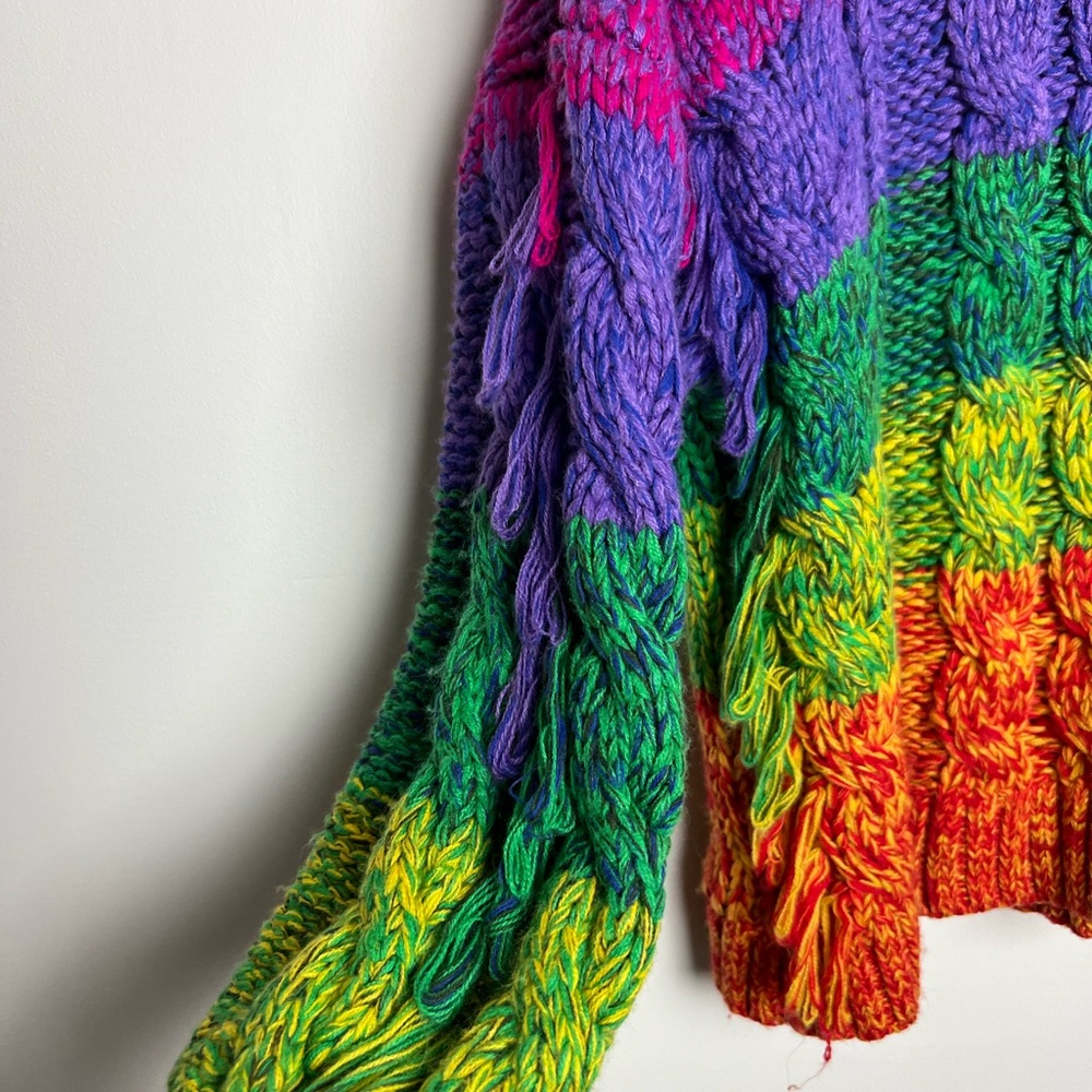 FARM Rio Multicolored Yarn Sweater S - Picture 5 of 7